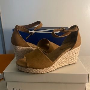 #72 - Style & Co Seleene Tan wedged heeled sandals